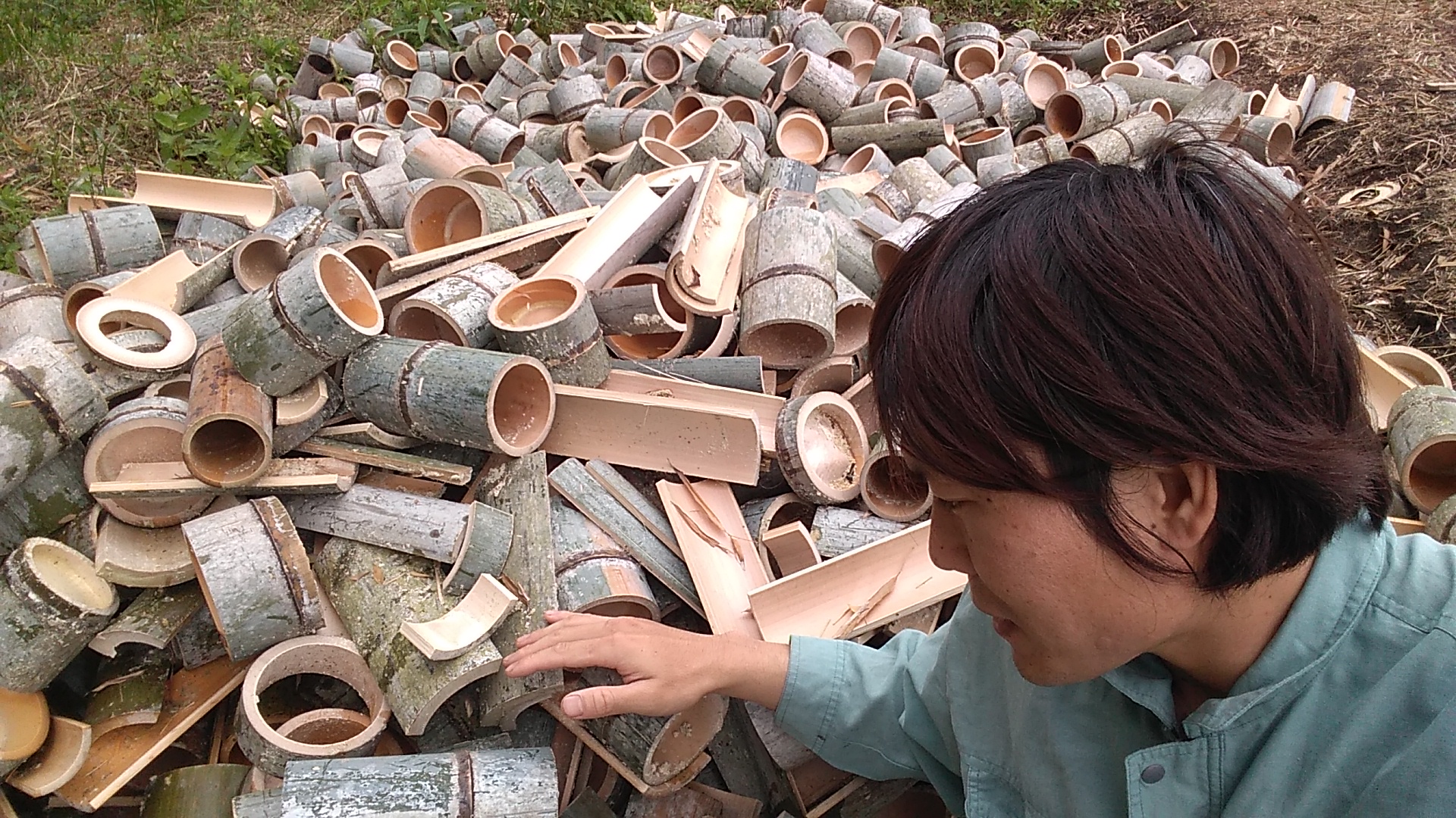 竹の商品開発の様子